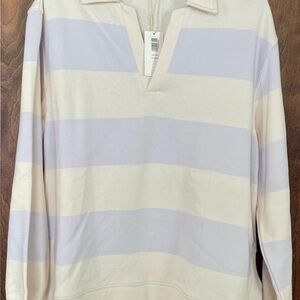 NWT!! Z Supply Lavender Ice Rugby Henley